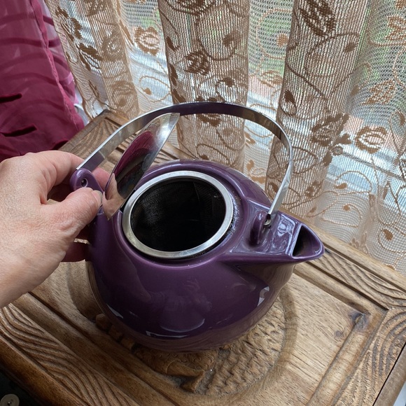 Teavana Fine Porcelain teapot , purple, retro vibes - Picture 6 of 13